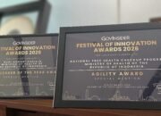 sertifikat penghargaan festival of innovation awards 2026 untuk menteri kesehatan budi g sadikin dan program cek kesehatan gratis di singapura