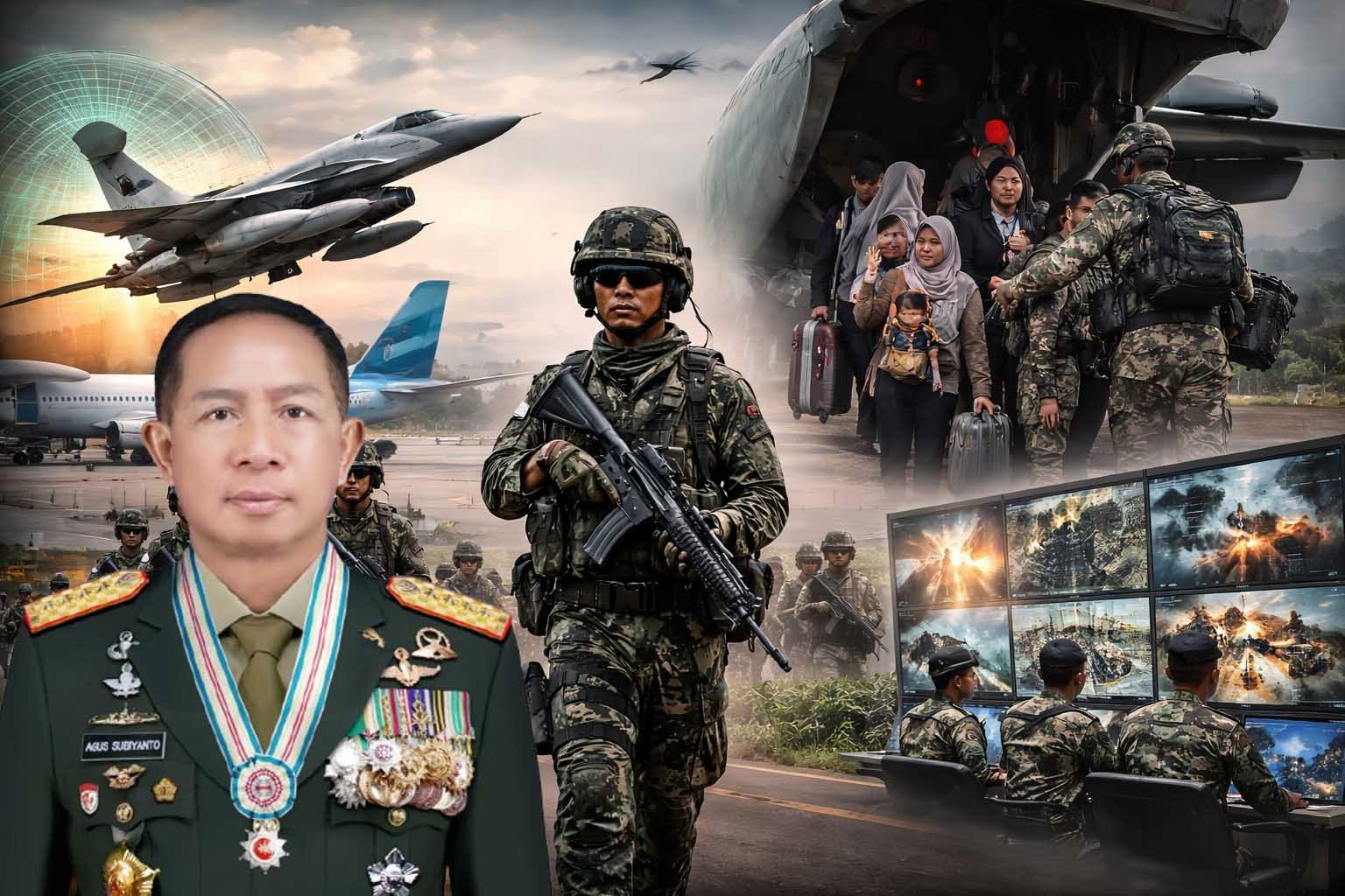 panglima tni agus subiyanto menetapkan status siaga 1 tni di jakarta