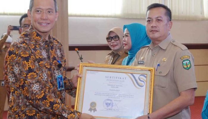 Dinahkodai Bupati Patahudding,  Luwu Terima Penghargaan Dukungan Program MBG 3B