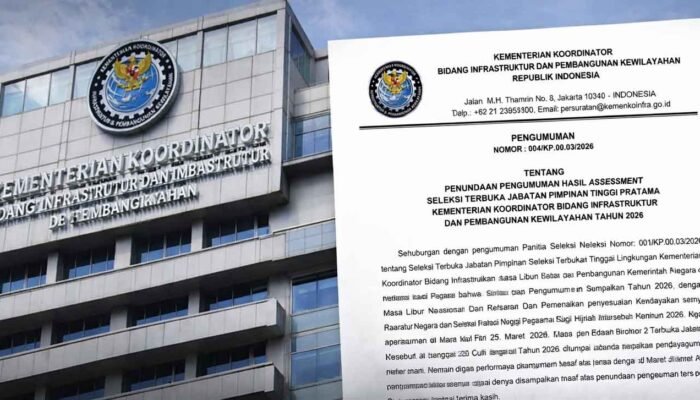 Hasil Assessment JPT Kemenko Infrastruktur 2026, Catat Jadwal Pastinya