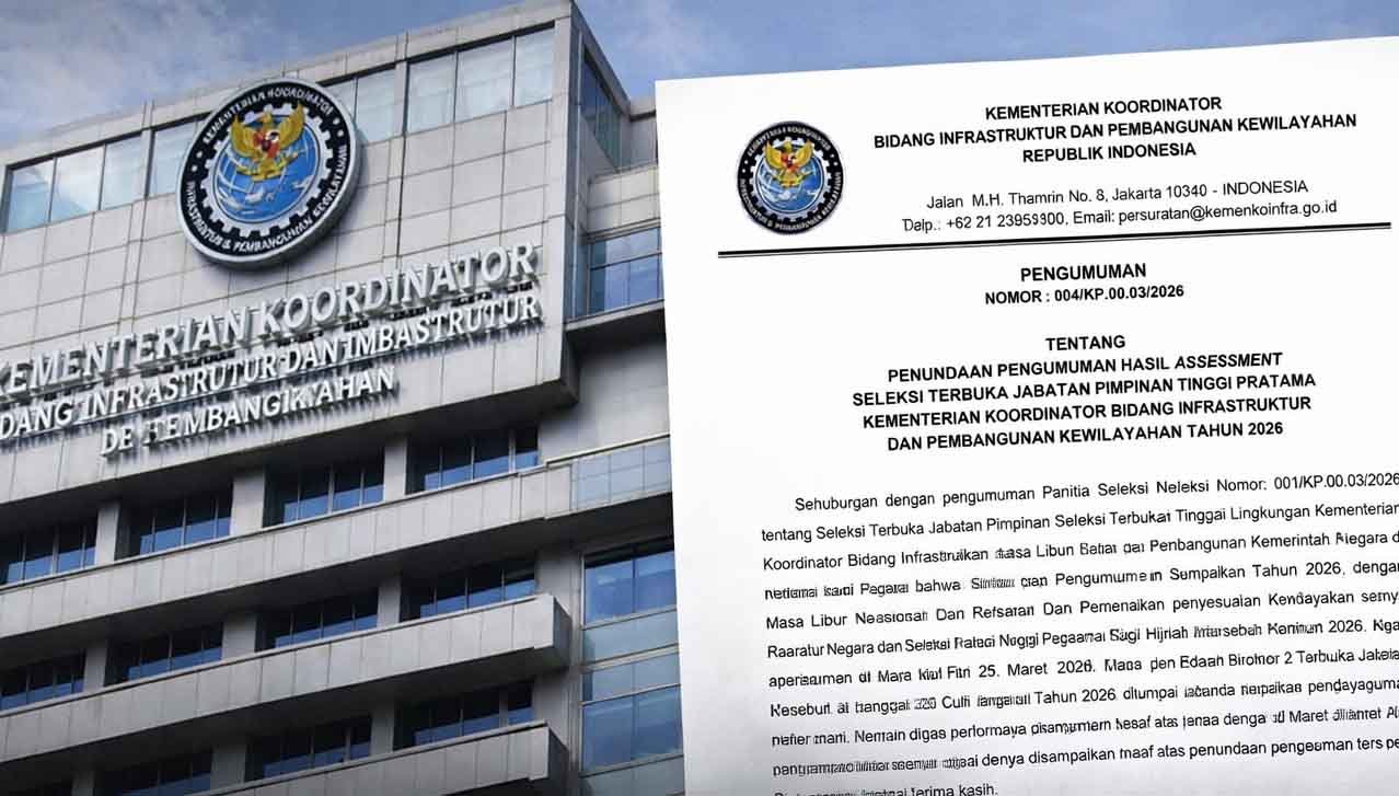 pengumuman penundaan hasil assessment jpt pratama 2026 kemenko infrastruktur di jakarta