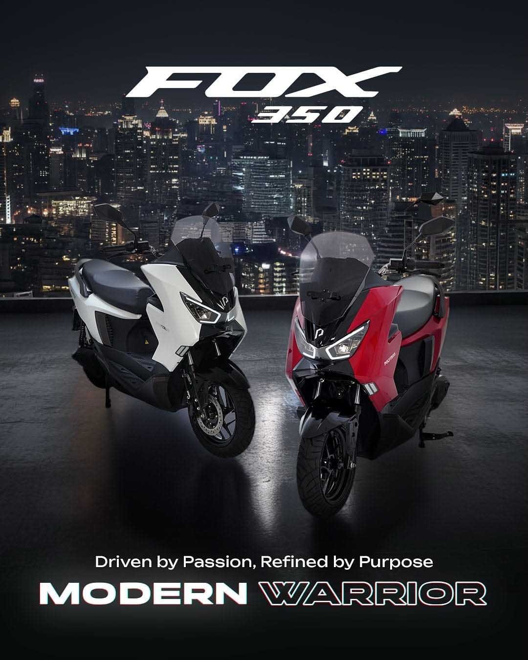 motor listrik polytron fox 350 dengan desain modern kendaraan listrik polytron