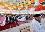 Bersama Ribuan Jamaah, Sekda Sulsel Jufri Rahman Shalat Ied di Masjid Kubah 99