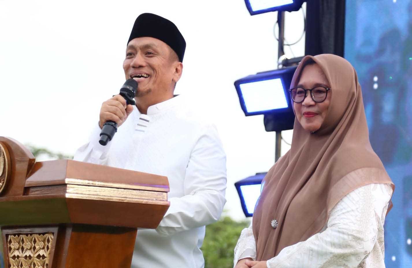 bupati irwan bachri syam menyampaikan refleksi satu tahun kepemimpinan di malili