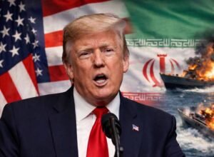 presiden amerika serikat donald trump menyampaikan pernyataan operasi militer terhadap iran