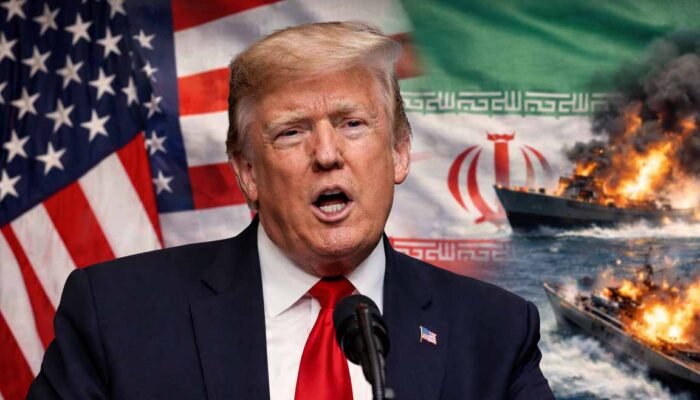 presiden amerika serikat donald trump menyampaikan pernyataan operasi militer terhadap iran
