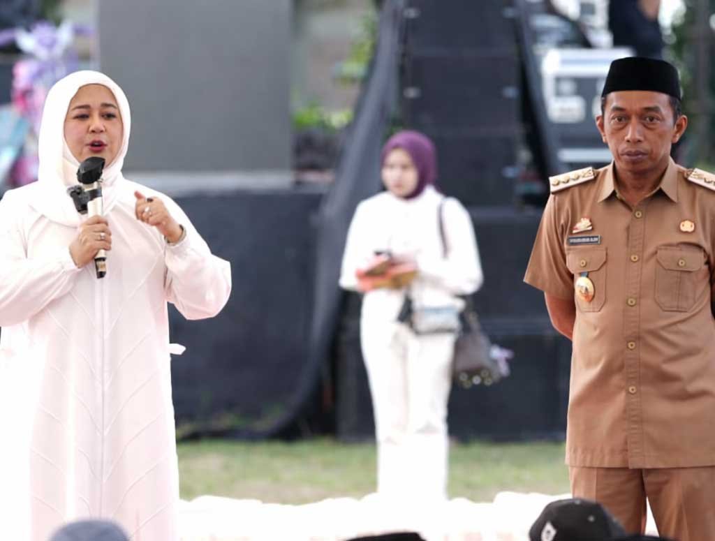 wakil gubernur sulawesi selatan fatmawati rusdi menghadiri yatim fest bersama bupati sidrap syaharuddin alrif di rms land panca rijang sidrap