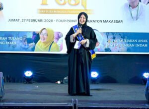 wakil gubernur sulawesi selatan fatmawati rusdi dikukuhkan sebagai bunda yatim di four points by sheraton makassar