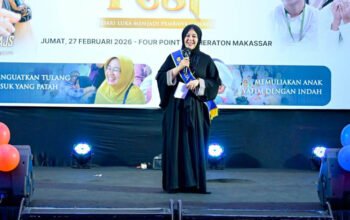 wakil gubernur sulawesi selatan fatmawati rusdi dikukuhkan sebagai bunda yatim di four points by sheraton makassar
