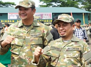 wali kota parepare tasming hamid menghadiri pembukaan latsarmil komcad di gowa