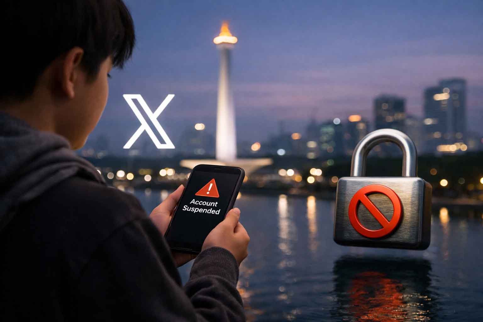 platform x menetapkan batas usia pengguna 16 tahun di indonesia dan menonaktifkan akun tidak sesuai