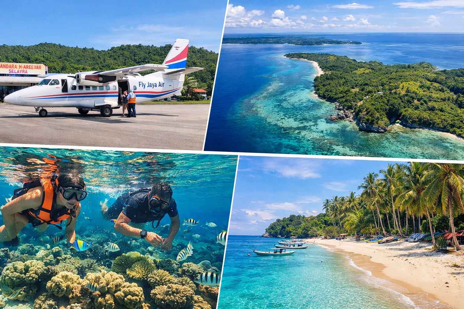 maskapai fly jaya air melayani penumpang pesawat rute makassar–selayar di bandara aroepala selayar