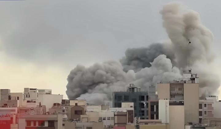 serangan as dan israel ke sejumlah titik di teheran yang menewaskan lebih dari 1.500 orang, termasuk korban sipil akibat rudal yang menghantam sekolah