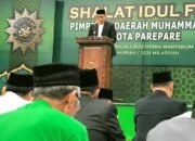 Wakil Wali Kota Parepare Salat Id di Lapangan Andi Makkasau, Ajak Warga Muhasabah