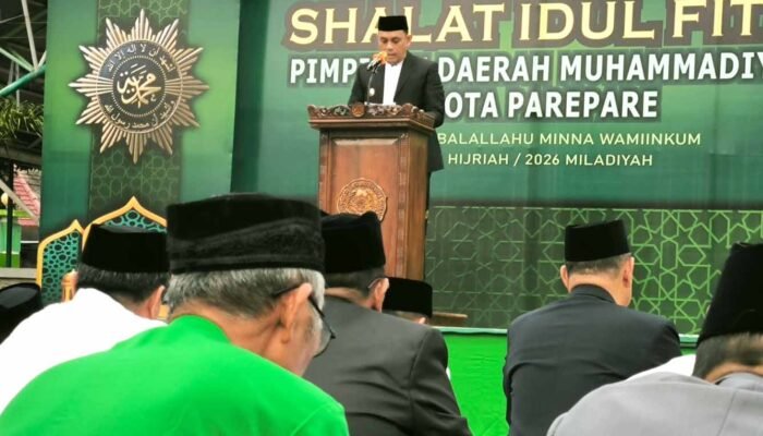Wakil Wali Kota Parepare Salat Id di Lapangan Andi Makkasau, Ajak Warga Muhasabah