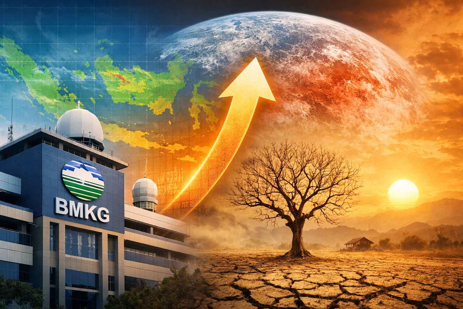 bmkg memaparkan prakiraan musim kemarau 2026 di jakarta dengan potensi kemarau lebih awal dan risiko kekeringan di indonesia