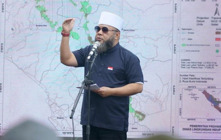 gubernur bengkulu helmi hasan memaparkan program kopi robusta bengkulu dan perhutanan sosial untuk peningkatan kesejahteraan masyarakat