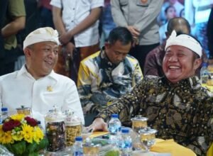 gubernur sumatera selatan herman deru menghadiri dharma santi nyepi 2026