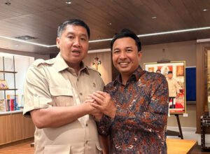 bupati luwu utara melakukan audiensi dengan menteri perumahan rakyat terkait program bedah rumah di jakarta pusat senin 6 april 2026
