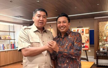 bupati luwu utara melakukan audiensi dengan menteri perumahan rakyat terkait program bedah rumah di jakarta pusat senin 6 april 2026