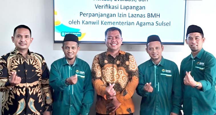 ketua bmh sulawesi selatan kadir menerima visitasi kemenag sulawesi selatan di makassar