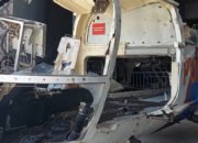 artefak helikopter rusak akibat tsunami di museum tsunami aceh banda aceh