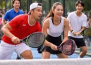 artis indonesia bermain padel dalam tren olahraga selebriti