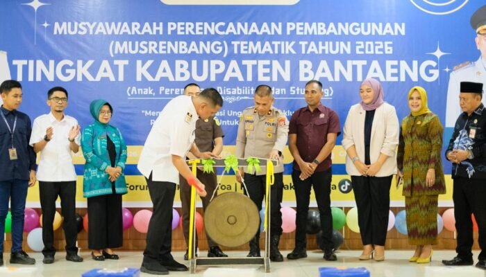 Bupati Bantaeng Buka Musrenbang 2026, Sorot Anak hingga Stunting