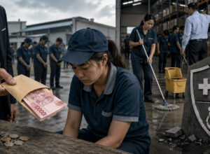 pekerja menerima upah rendah tanpa jaminan sosial dalam sistem outsourcing