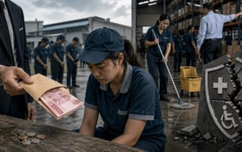 pekerja menerima upah rendah tanpa jaminan sosial dalam sistem outsourcing
