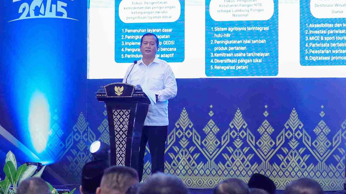 gubernur ntb lalu muhamad iqbal musrenbang kemiskinan ekstrem ntb