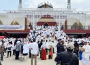 jemaah mengikuti manasik haji depok 2026 di masjid duyufurrahman jatijajar