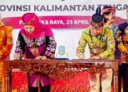 penandatanganan kerja sama misi dagang jatim kalteng 2026 di palangka raya
