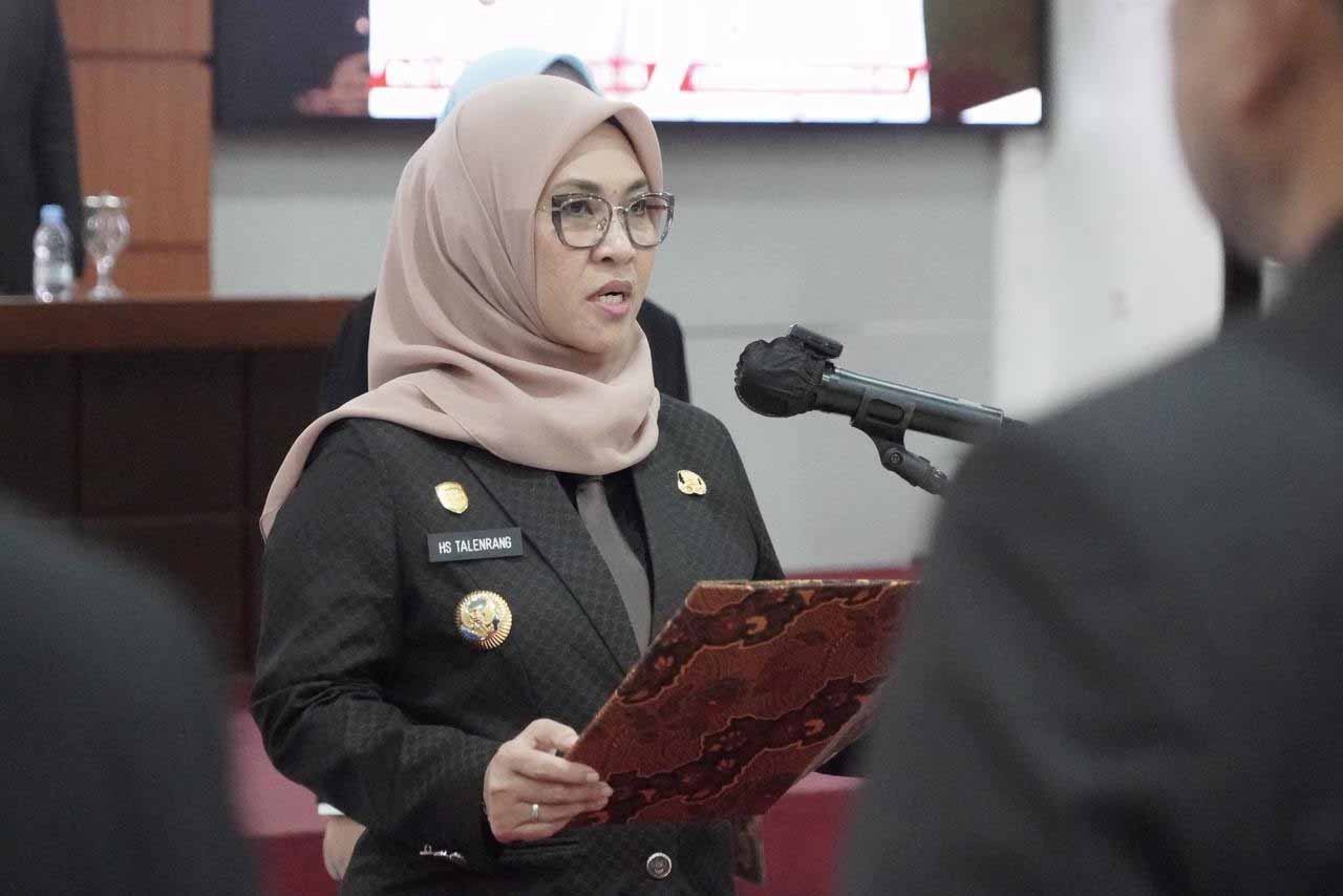 bupati gowa melantik pejabat pratama di gowa