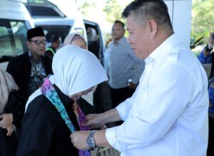 gubernur babel menyambut ketua komisi x dpr hetifah sjaifudian di pangkalpinang