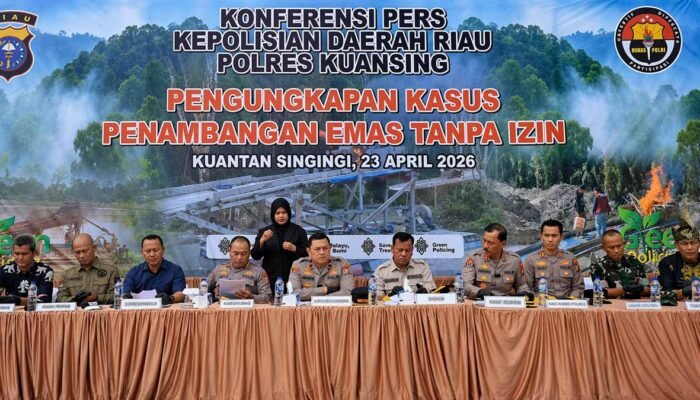1.167 Rakit PETI Dihancurkan di Kuansing, Sungai Kuantan Terancam Rusak Parah