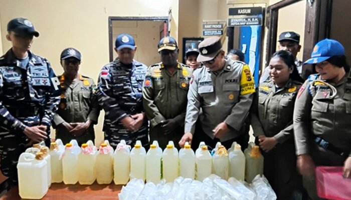 99 Liter Sopi Disita di Pelabuhan Pomako, Polisi Tegaskan Razia Akan Terus Dilakukan