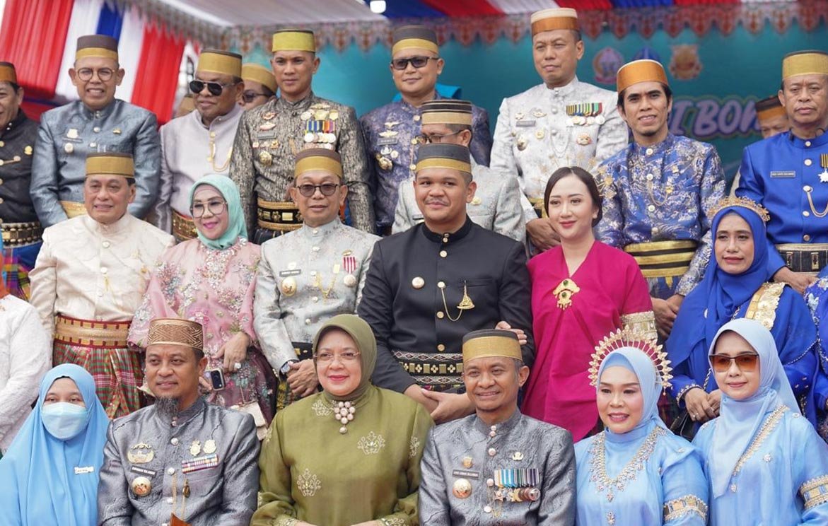 sejumlah kepala daerah menghadiri hjb bone ke-696 di rumah jabatan bupati bone