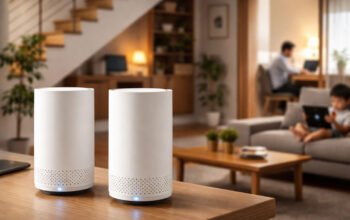 perangkat mesh wifi telkomsel untuk memperluas sinyal internet di rumah bertingkat