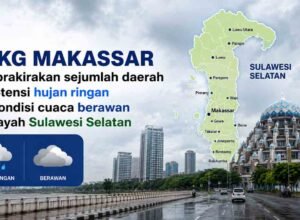 prakiraan cuaca sulsel 31 mei 2026 berpotensi hujan ringan