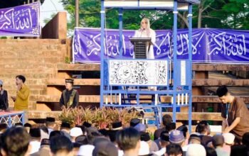 salat iduladha gowa di rth syekh yusuf