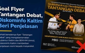 Kepala Diskominfo Kaltim Muhammad Faisal memberi klarifikasi soal flyer debat Gubernur Kaltim Rudy Mas’ud