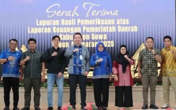 Bupati Gowa Sitti Husniah Talenrang menerima opini WTP ke-14 dari BPK Sulsel
