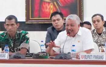 Bupati Pinrang Irwan Hamid menghadiri pemaparan kesiapan TMMD Ke-129 di Kodam XIV Hasanuddin