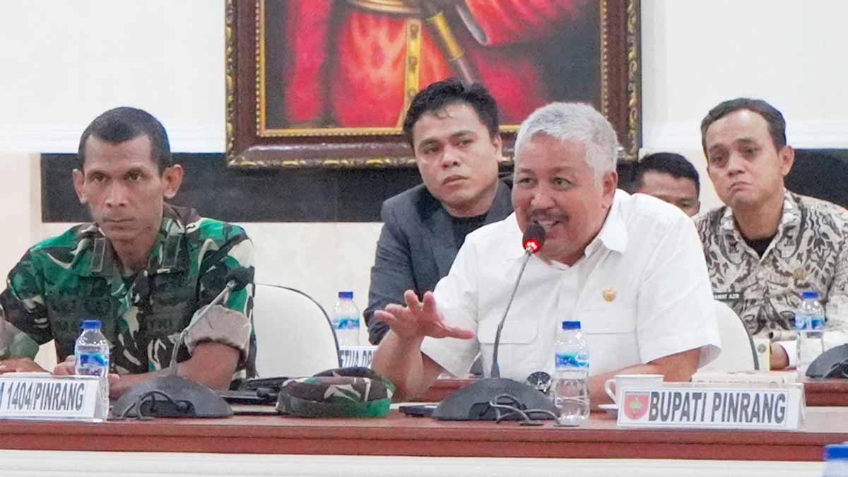 Bupati Pinrang Irwan Hamid menghadiri pemaparan kesiapan TMMD Ke-129 di Kodam XIV Hasanuddin