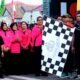 Bupati Pinrang H.A. Irwan Hamid melepas peserta jalan santai Hari Bhayangkara ke-80 Tahun 2026 di depan Mapolres Pinrang.