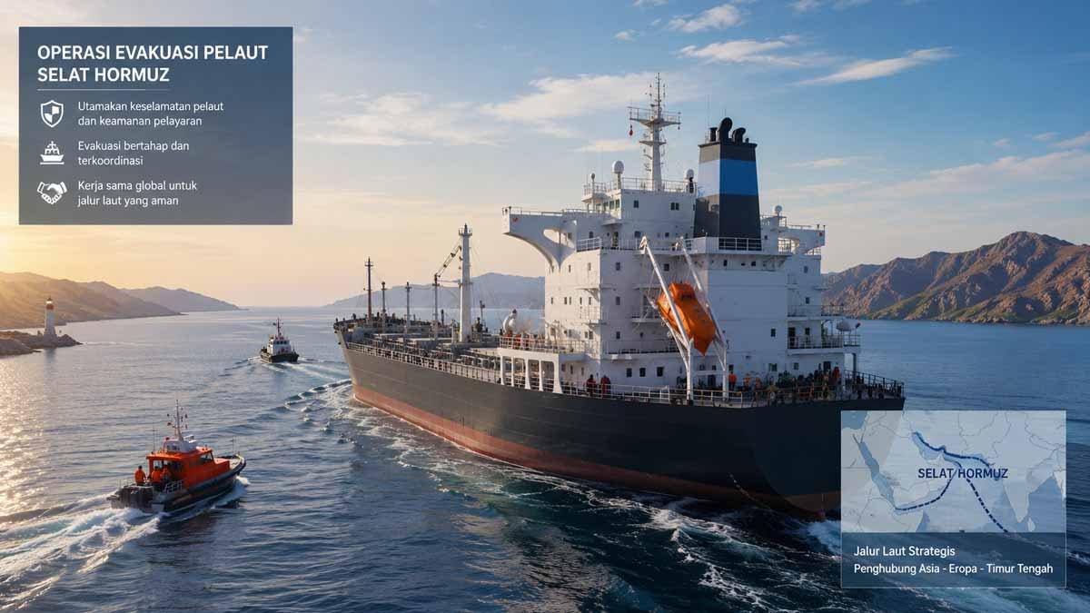 Evakuasi pelaut Selat Hormuz melalui jalur aman bertahap