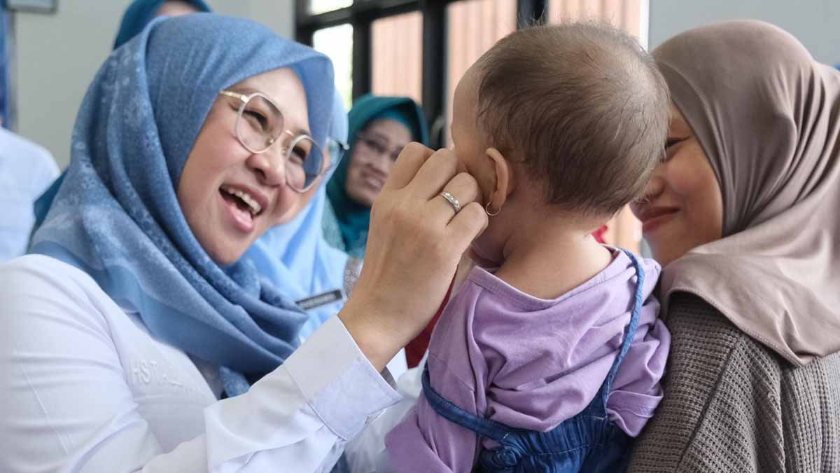 Bupati Gowa Sitti Husniah Talenrang menghadiri layanan kesehatan terpadu di Puskesmas Gentungan Bajeng Barat