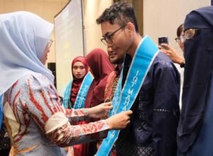 Bupati Gowa Sitti Husniah Talenrang menghadiri ramah tamah Mahasantri Gowa di UIN Alauddin Makassar