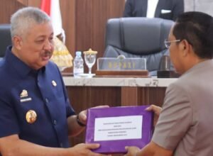 Pendapatan daerah Kabupaten Pinrang tahun 2025 mencapai 97,55 persen saat Rapat Paripurna DPRD Pinrang.
